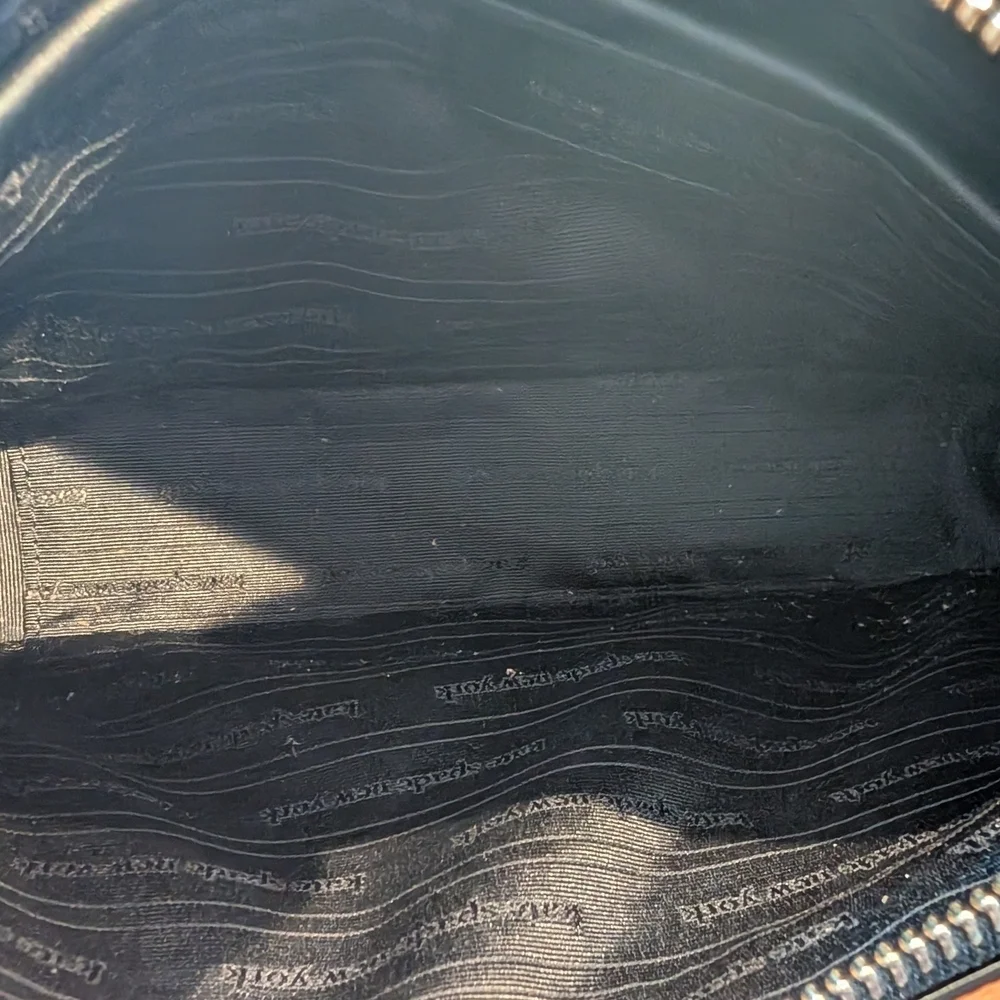 Kate Spade Pebbled Leather Black, Pink & Red Floral Shoulder Bag Poppy Flowers - Picture 6 of 10